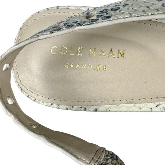 Cole Haan Snakeprint Slingback Pointed Toe Flats Merrit Skimmer Women’s size 11B - Picture 13 of 14